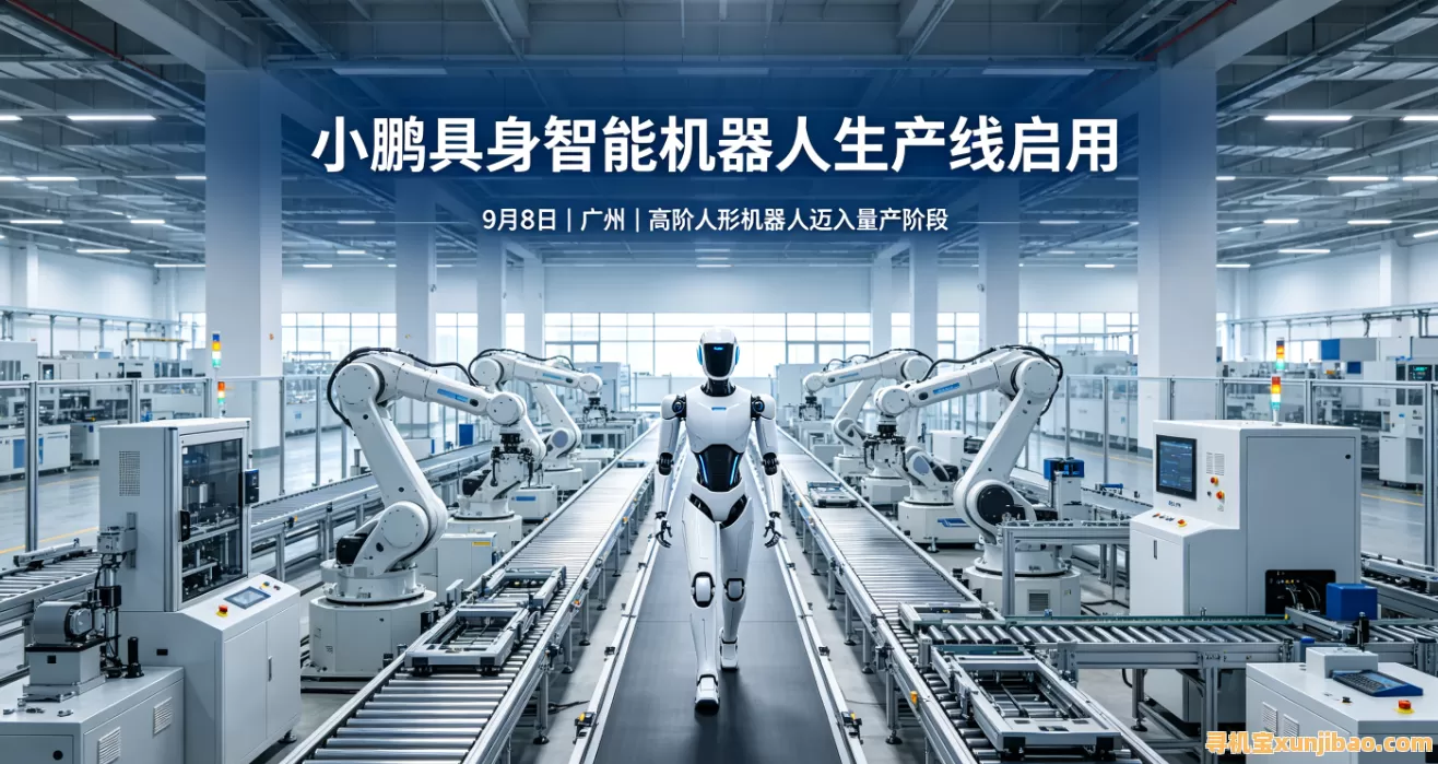 全球首条高阶人形机器人产线落地广州 小鹏具身智能迈入量产时代