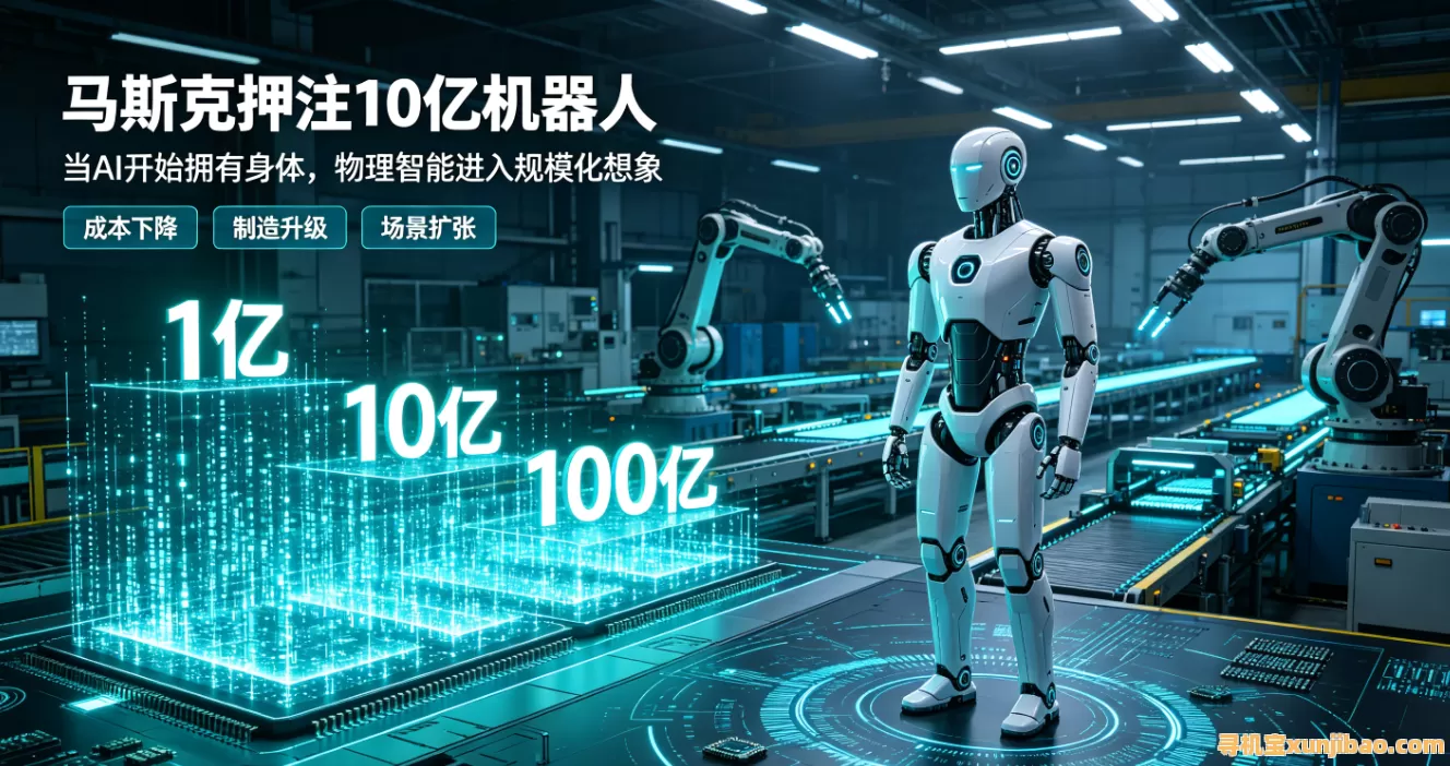 马斯克押注“10亿机器人”具身智能竞赛升温,中美日为何同时押注下一个万亿级赛道?
