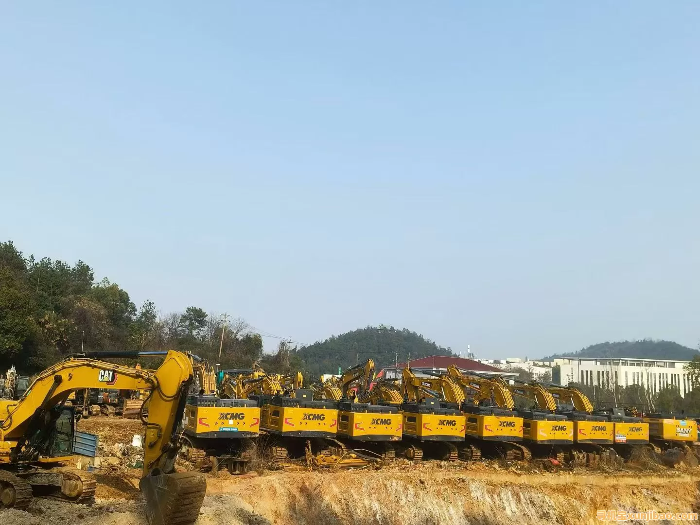 卡特与徐工挖机实拍